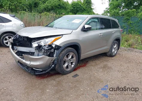 2014 Toyota Highlander Limited Platinum V6/Limited V6 z USA, uszkodzony, nr VIN 5TDDKRFHXES042872